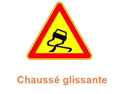 chaussé glissante
